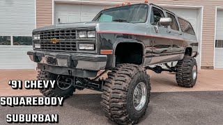 Squarebody suburban made it home from the OBX rods and customs car show lots of updated info watch