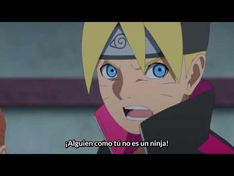 Boruto activa el KARMA por primera vez  Boruto vs Shojoji