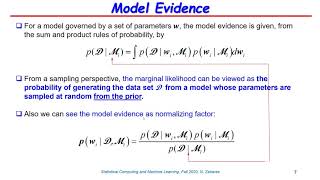 Lecture 23 - Evidence Approximation for Bayesian Regression Models