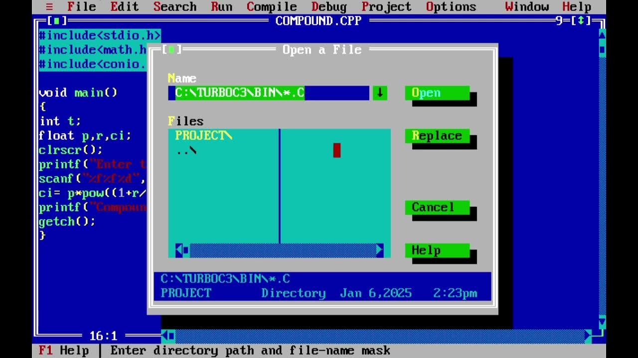 swap, compound interest and area of geometric shapes in C program - YouTube