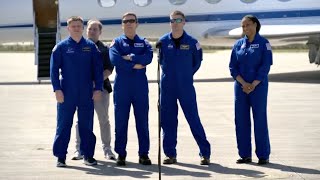 NASA's SpaceX Crew8 astronauts and cosmonaut arrive in Florida ahead of launch
