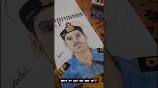 🔥Border 2 ahan shetty portrait ✨ agar acha laga to subscribe jarur kare ❤️#viral #art #shorts