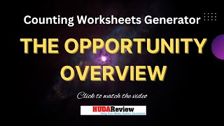 Counting Worksheets Generator - The Opportunity Overview