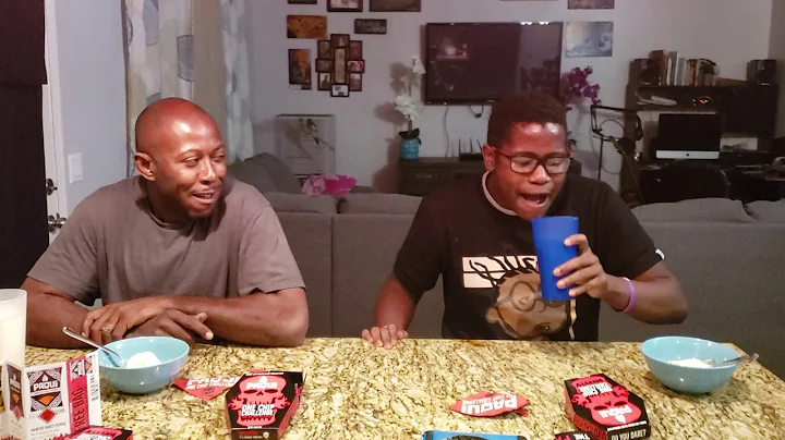 Father and take on the Paqui One Chip Challenge