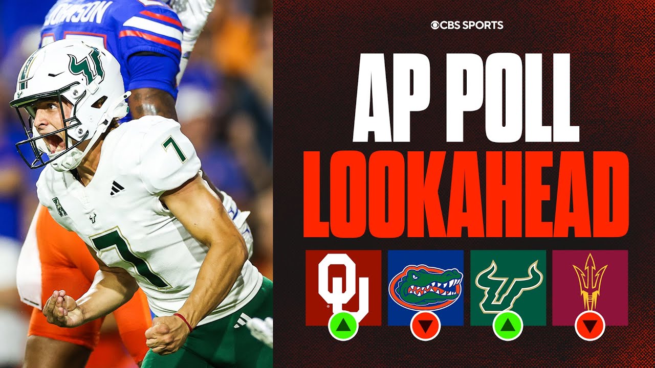 College Football Week 3 AP Top 25 Look Ahead: Florida set for MAJOR drop, USF to enter Top 25
