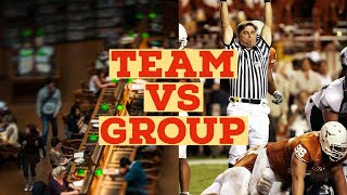 Teams versus Groups |Difference between Group vs Team explained with examples in Hindi/Urdu|