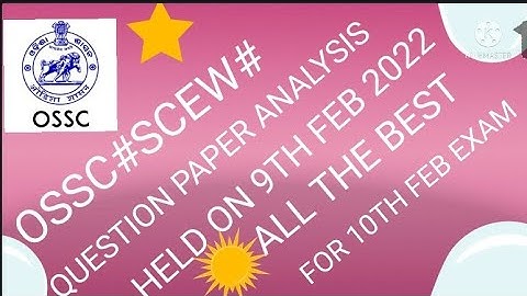 OSSC Soil conservation extension worker question paper analysis#exam held on 9th Feb 2022