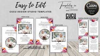 FUNERAL PROGRAM AND PRAYER CARD TEMPLATE | FP100