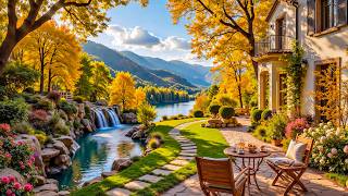 Gentle Piano Countryside Ambience 🍂 Cozy Lakeside Atmosphere with Soft Music for Peace Of Mind screenshot 4