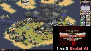 Red Alert 2 | The World 1 vs 5 Brutal AI Red Alert 2 | The World 1 vs 5 Brutal AI