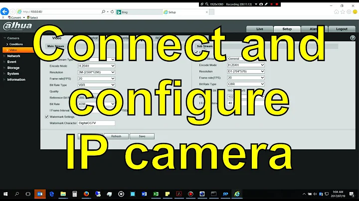 How to connect and setup a Dahua IP camera without an NVR