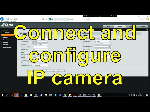 How to connect and setup a Dahua IP camera without an NVR