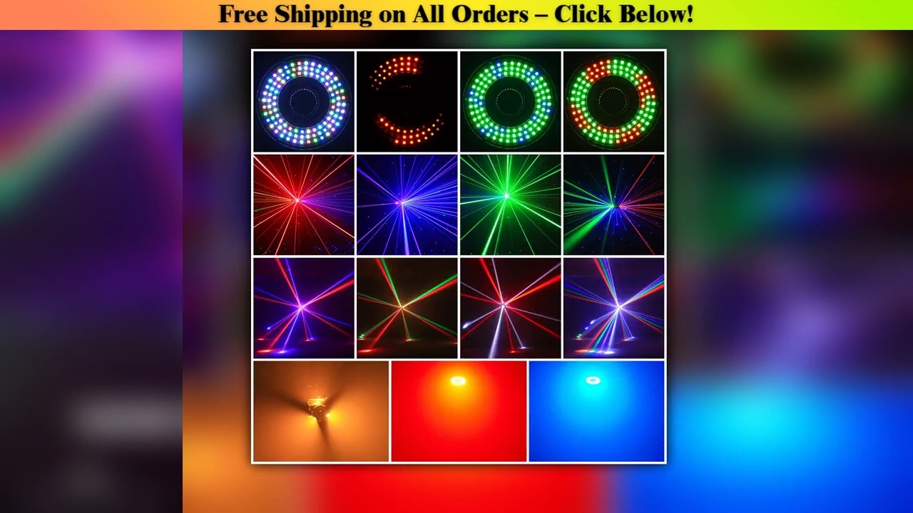 Datewink 160W LED Beam Moving Head Lights RGBW 360Rotation Stage Lighting Projector DMX512 For