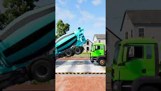 Cement Truck vs Shaker Platform ? shorts beamngdrive shakerplatform