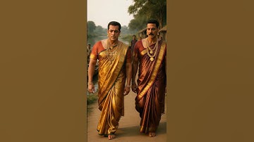 “Salman & Akshay – The Saree Squad: Sanskaari Yet Scary! 💃💪” #ComedyShorts #FunnyVideo #AIShorts