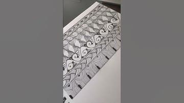 Zentangle Border 6 #zentangle_pattern #drawing #zenart #zendrawing