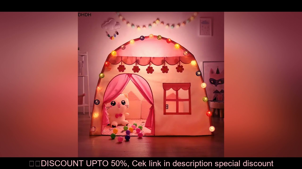 Children's Tent Indoor Outdoor Games Garden Tipi Princess Castle Folding Cubby Toys Tents  Enfant Ro