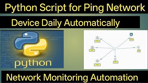 Python Script to Ping Network Devices Daily automatically | Network Monitoring Automation