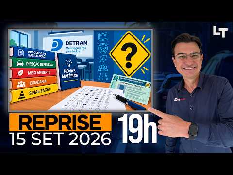 NOVAS MATÉRIAS NA PROVA DO DETRAN #CNHdoBrasil