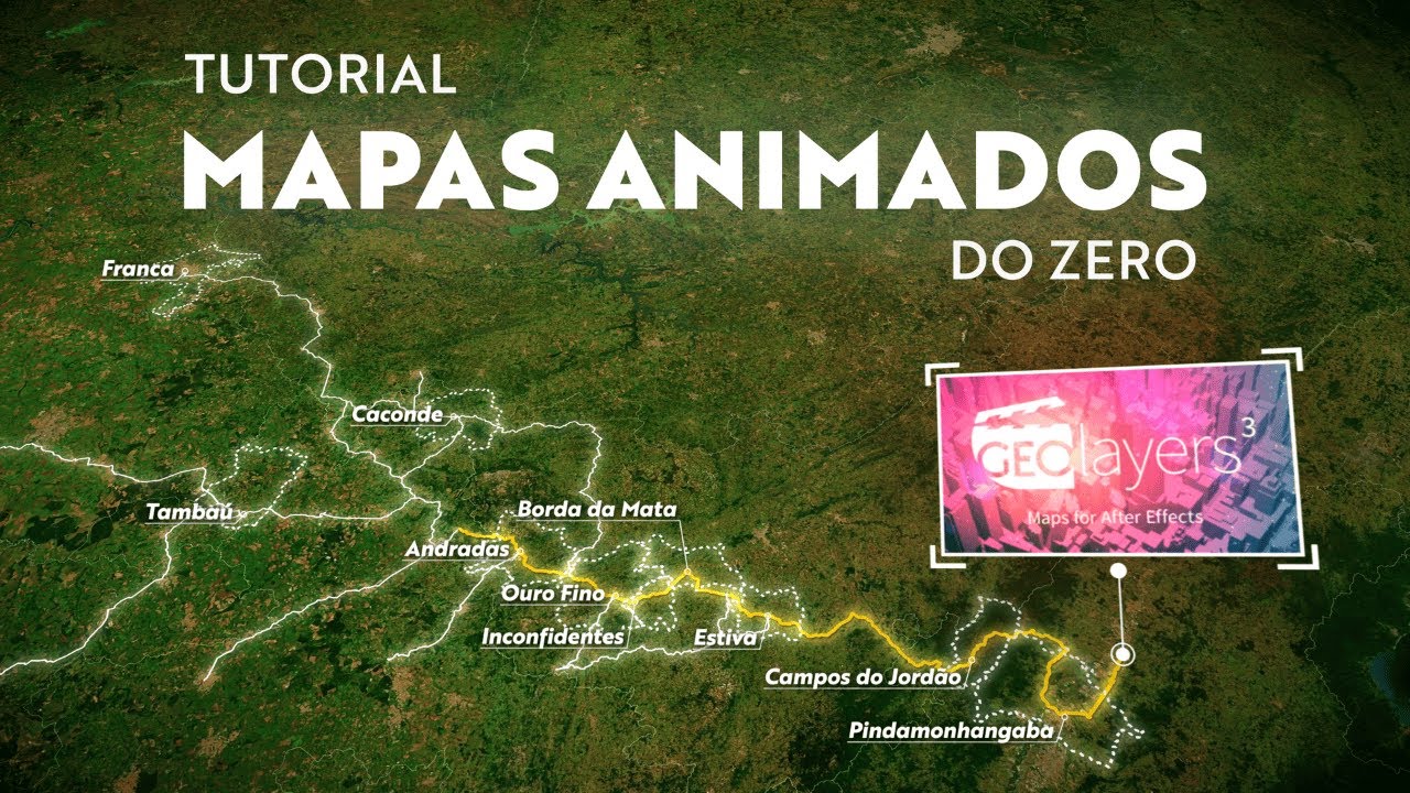 Tutorial do zero de MAPAS ANIMADOS | Geolayers 3 | After Effects