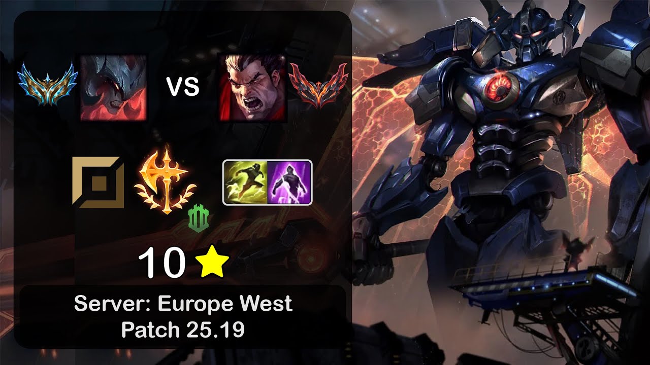 Aatrox Top vs Darius - EUW Challenger - Patch 25.19