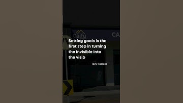 "Setting goals is the first step in turning the invisible into the visible." — Tony Robbins #quotes
