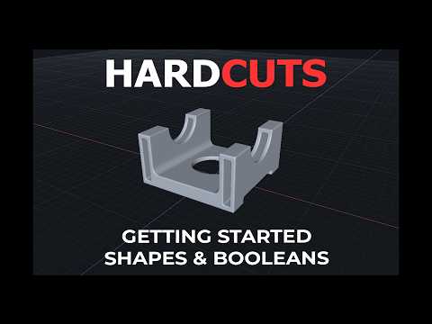 Hardcuts Getting Started – Shapes & Booleans (fast Hard Surface Workflow)