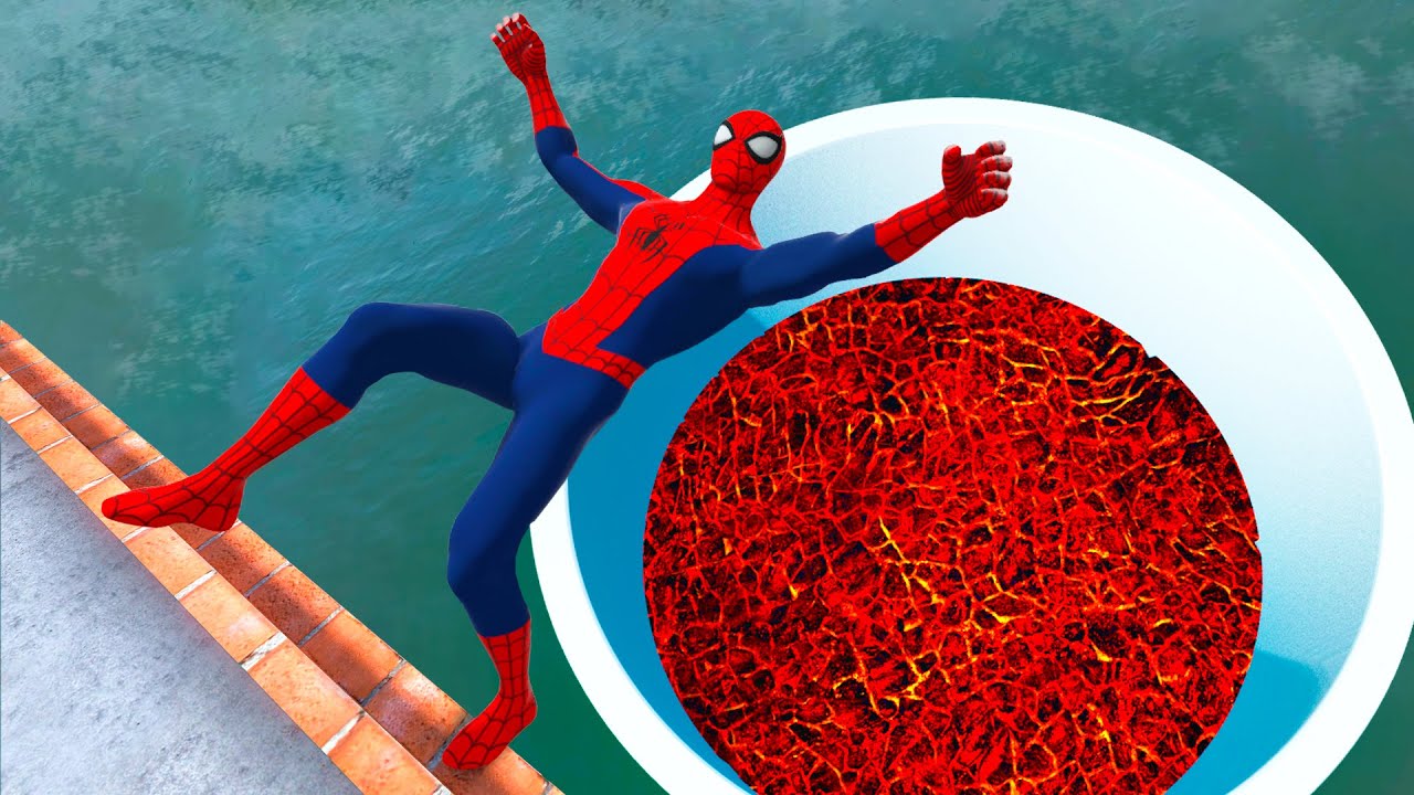 Spider-Man Ragdoll Physics - Epic Falls Compilation 