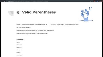 Ace Algorithms and Programming Interviews in Swift : Valid Parentheses