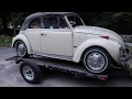 1971 Volkswagen Super Beetle Karmann Convertible pulled from garage &amp; a Ton of Vw Parts