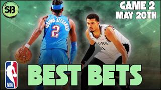 Spurs @ Thunder Game 2 Best Bets | NBA Player Props, Lotto’s, and Game Breakdown!