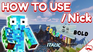 How To Use /Nick On The Loverfella Server | Colors Symbols Bold