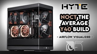 Air Cooled HYTE Y40?! | Zero RGB Noctua Gaming / Creator PC Build | NHU12A Chromax, Intel ProArt