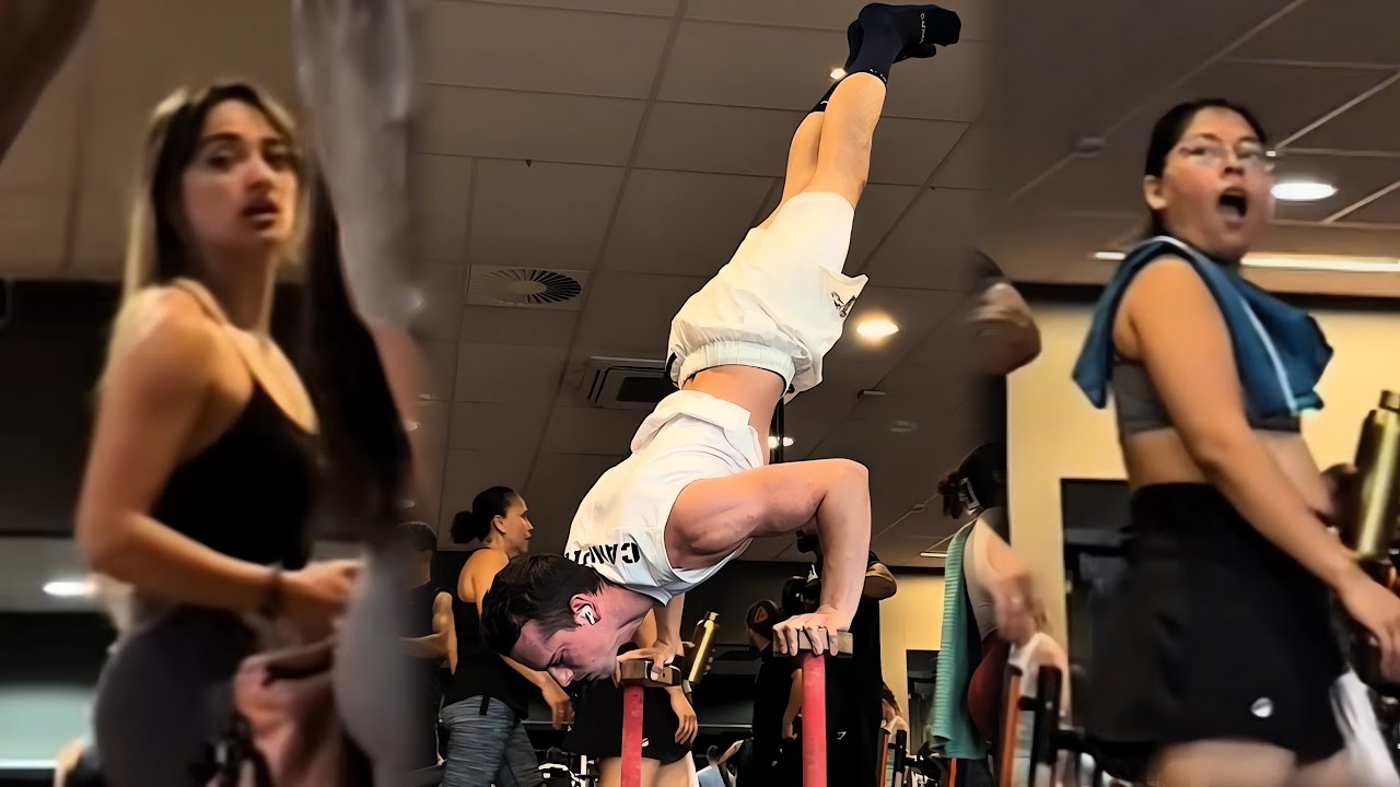 🔥 Пугаем людей в спортзале воркаутом