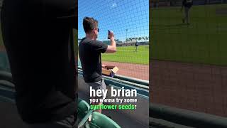 World Series Champ Brian Snitker Said THIS When We Offered Him Seeds