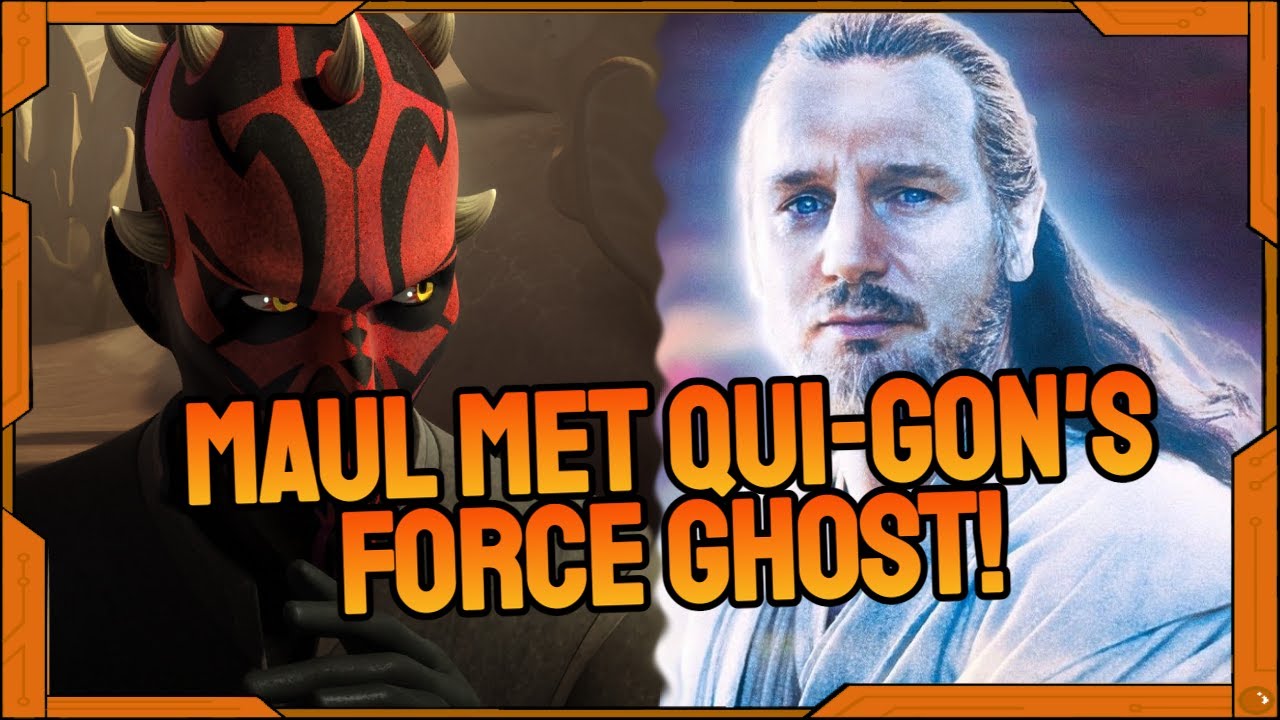 Maul Once Met The Force Ghost Of QuiGon Jinn After The Clone Wars Star Wars Explained YouTube