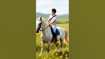AI-generated horse riding video:  1. **"Riding into the future—AI style! 🐎✨ #AIGenerated #Horse