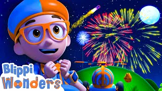 how are fireworks so colorful blippi wonders moonbug kids