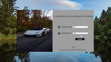 Car rental management application for windows