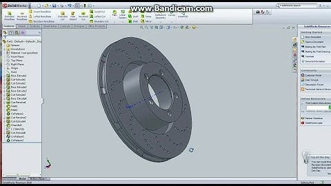 Disk brake in solidworks (2017)