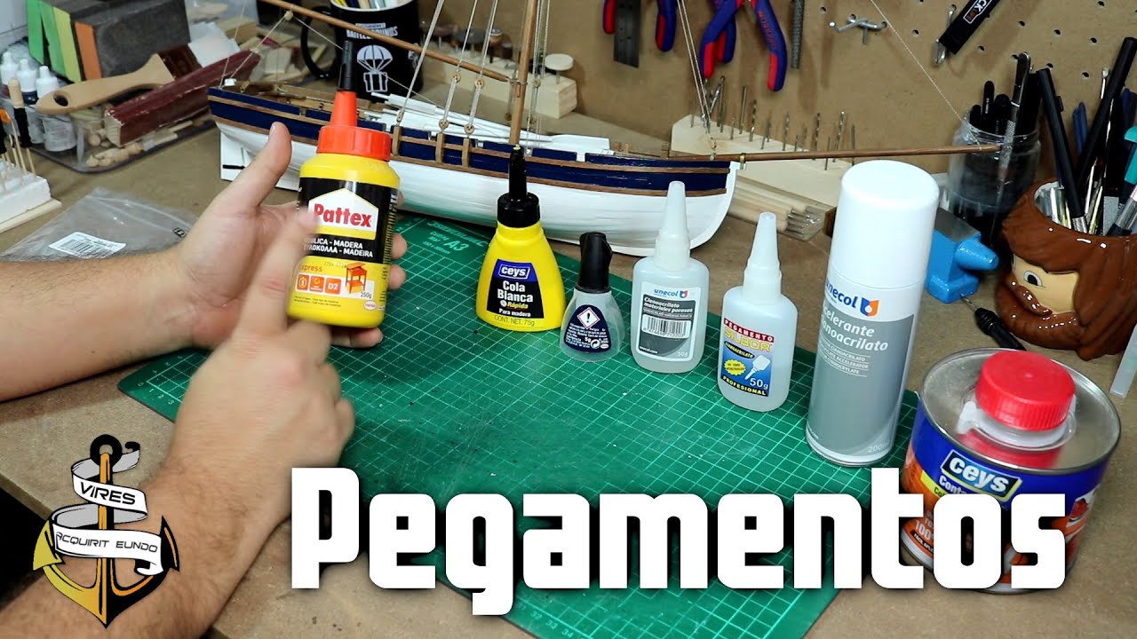 Pegamentos Modelismo Naval: Cola blanca, cianocrilato y cola de contacto 