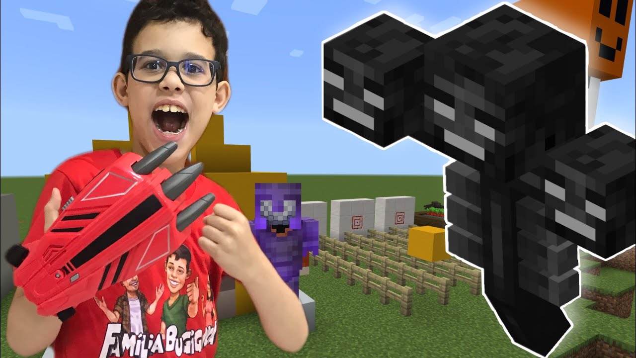 DERROTAMOS O INIMIGO WITHER BOSS NO MINECRAFT