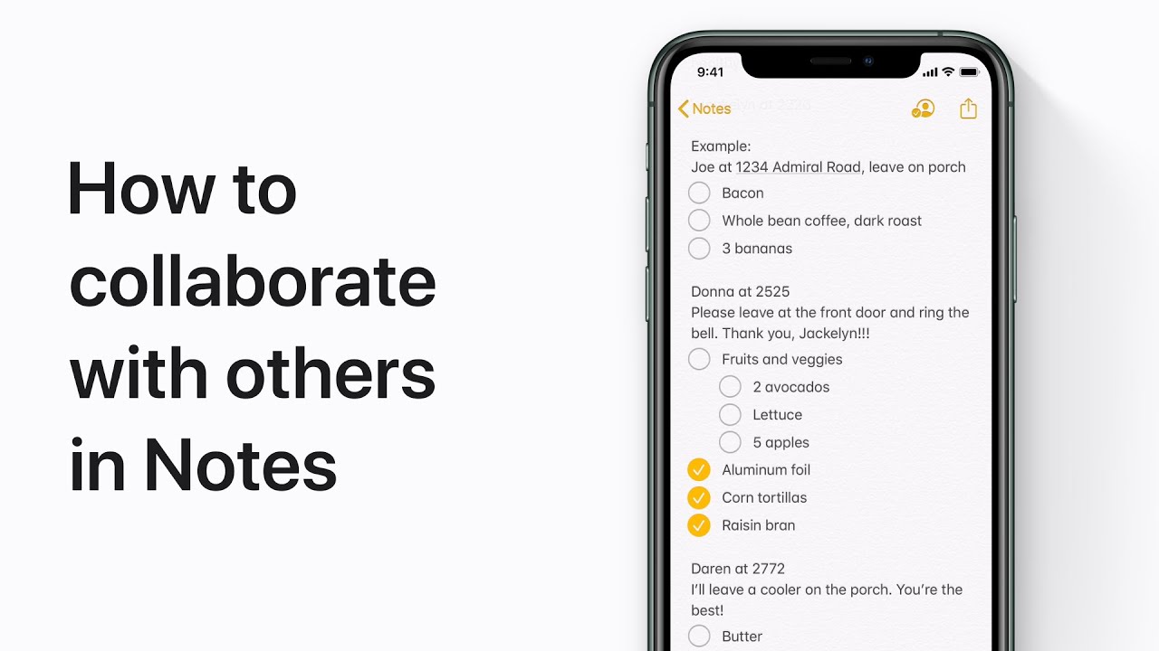 If you can't share or collaborate in the Notes app on your iPhone or iPad -  Apple Support