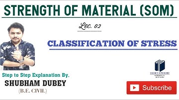 classification of stress || strength of material || lecture 02 || MOS