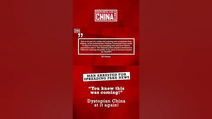 ChatGPT fake news in China leads to arrest