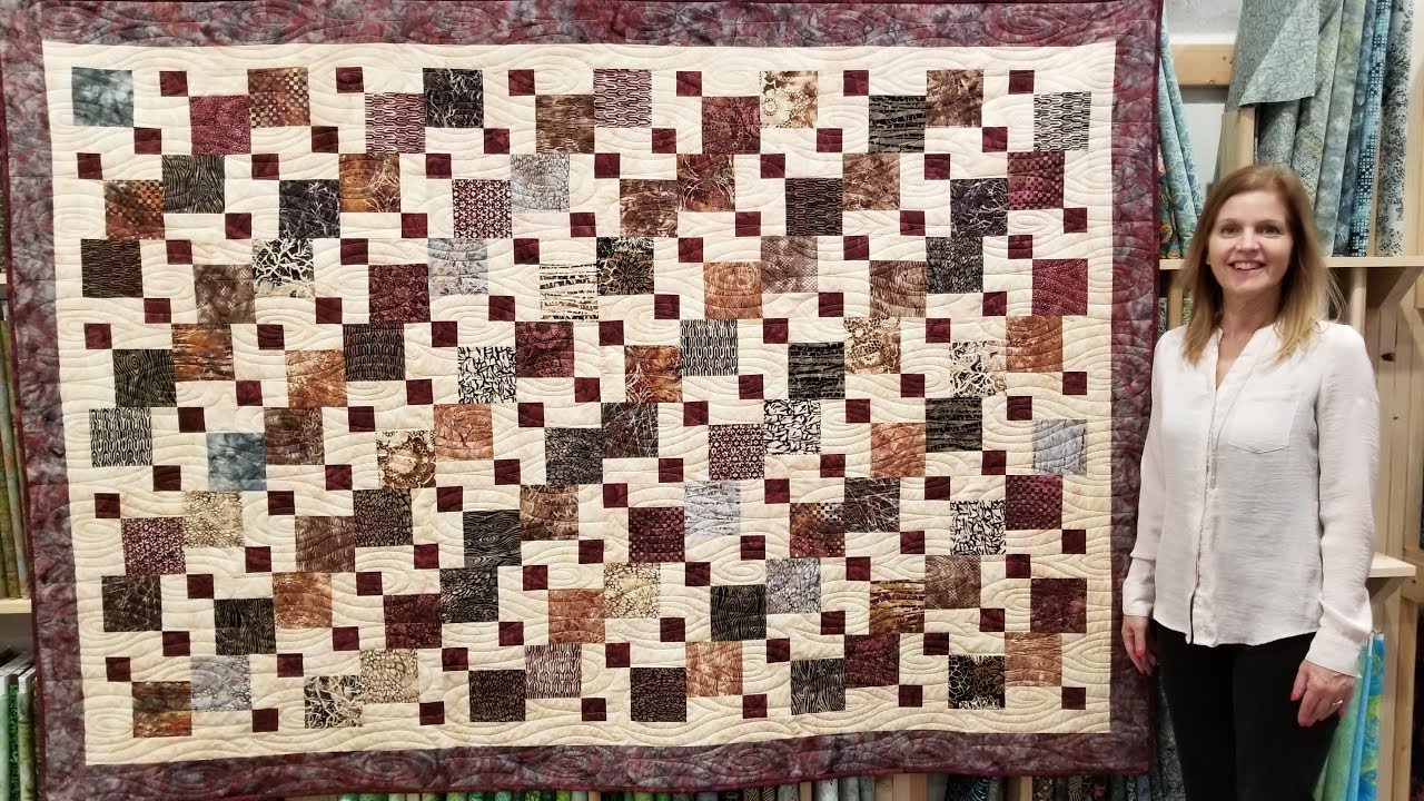Disappearing Nine Patch Quilt Free Pattern