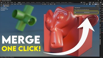 How to fake merge objects in blender with one click!