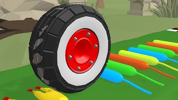 Wheel Smash! Very Satisfying And Relaxing ASMR Slicing Game