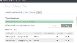 Configure perfSONAR Tests Profile