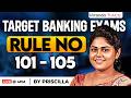 TARGET BANKING EXAMS GRAMMAR | GRAMMAR RULES | RULE 101 - 105 | BY PRISCILLA